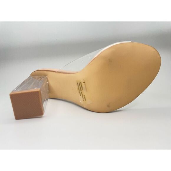 Cape Robbin  Fusion Clear Chunky Block High Heels for Women, Transparent heels f - Picture 5 of 5